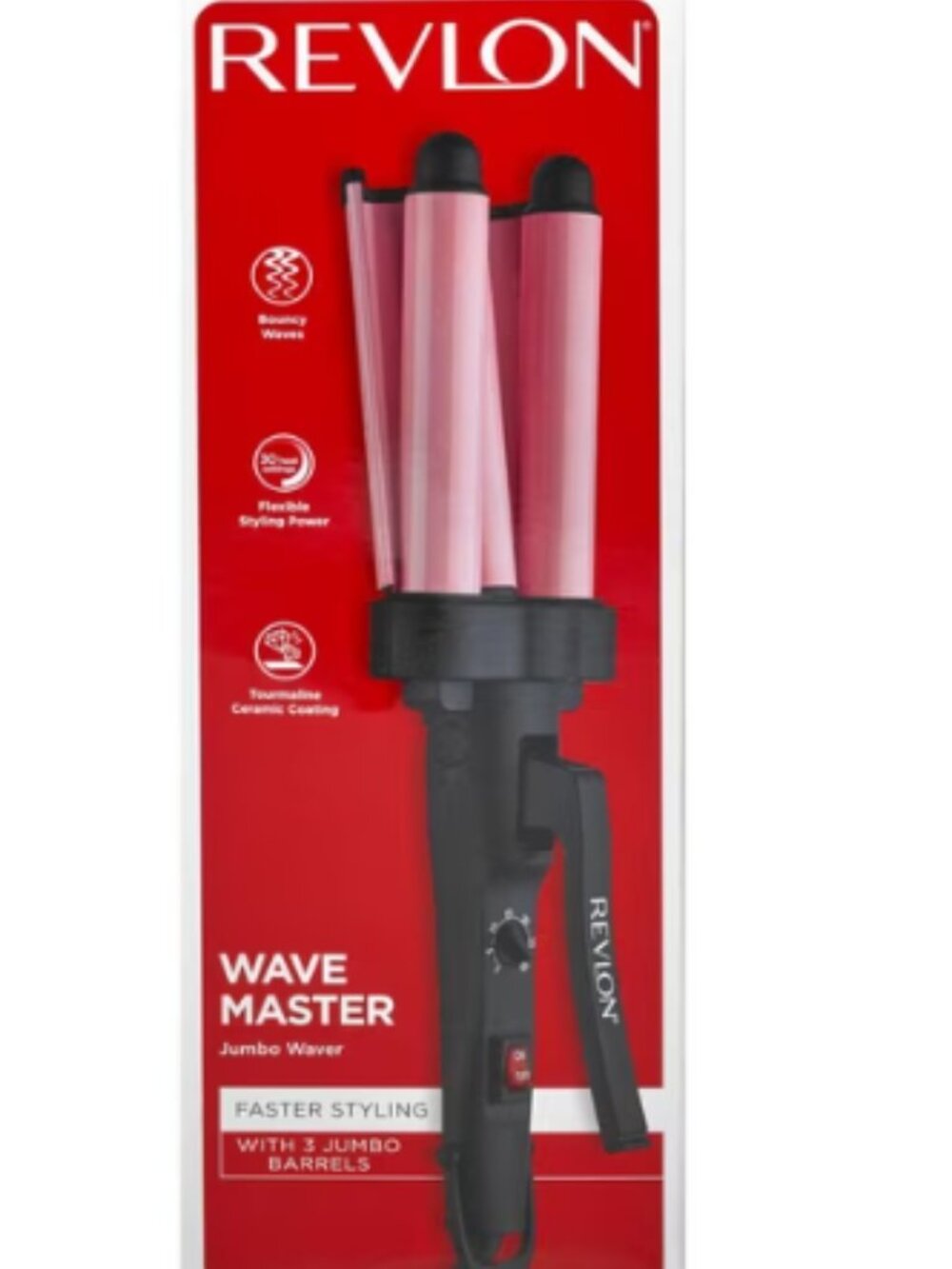 Revlon Wave Master Jumbo Ceramic 3-Barrel Curling Iron